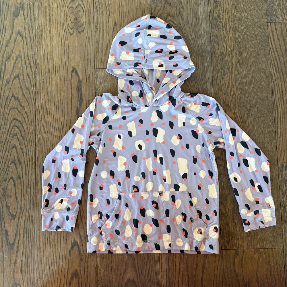 Hanna Andersson Leopard Print Activewear Hoodie, size 5, Excellent Condition